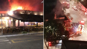 Incêndio em bar localizado na Mooca, na zona leste da capital paulista