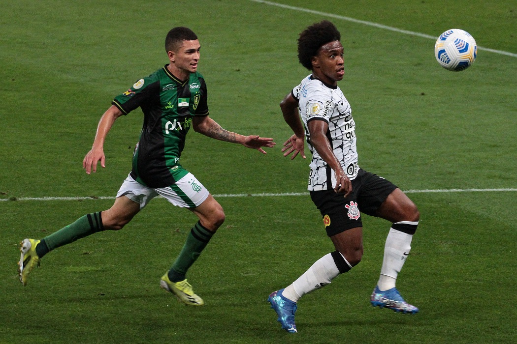 Corinthians e América-MG empataram em 1 a 1 no Brasileirão
