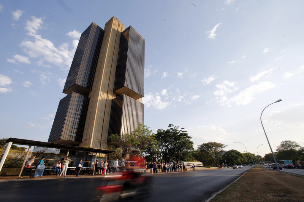 Retrato do edifício sede do Banco Central, em Brasília