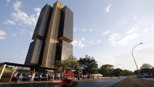 Retrato do edifício sede do Banco Central, em Brasília