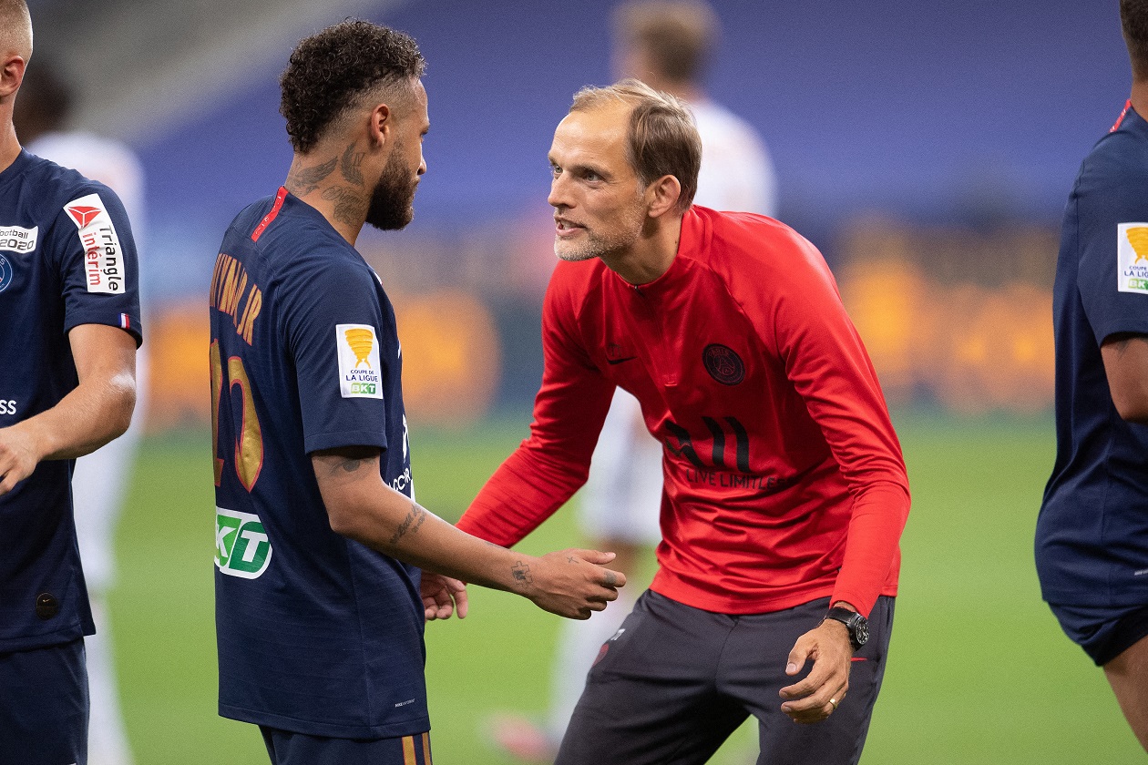 Neymar e Thomas Tuchel trabalharam juntos no PSG por cerca de dois anos