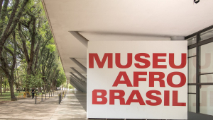 Fachada do Museu Afro, que fica no Paruque Ibirapuera,