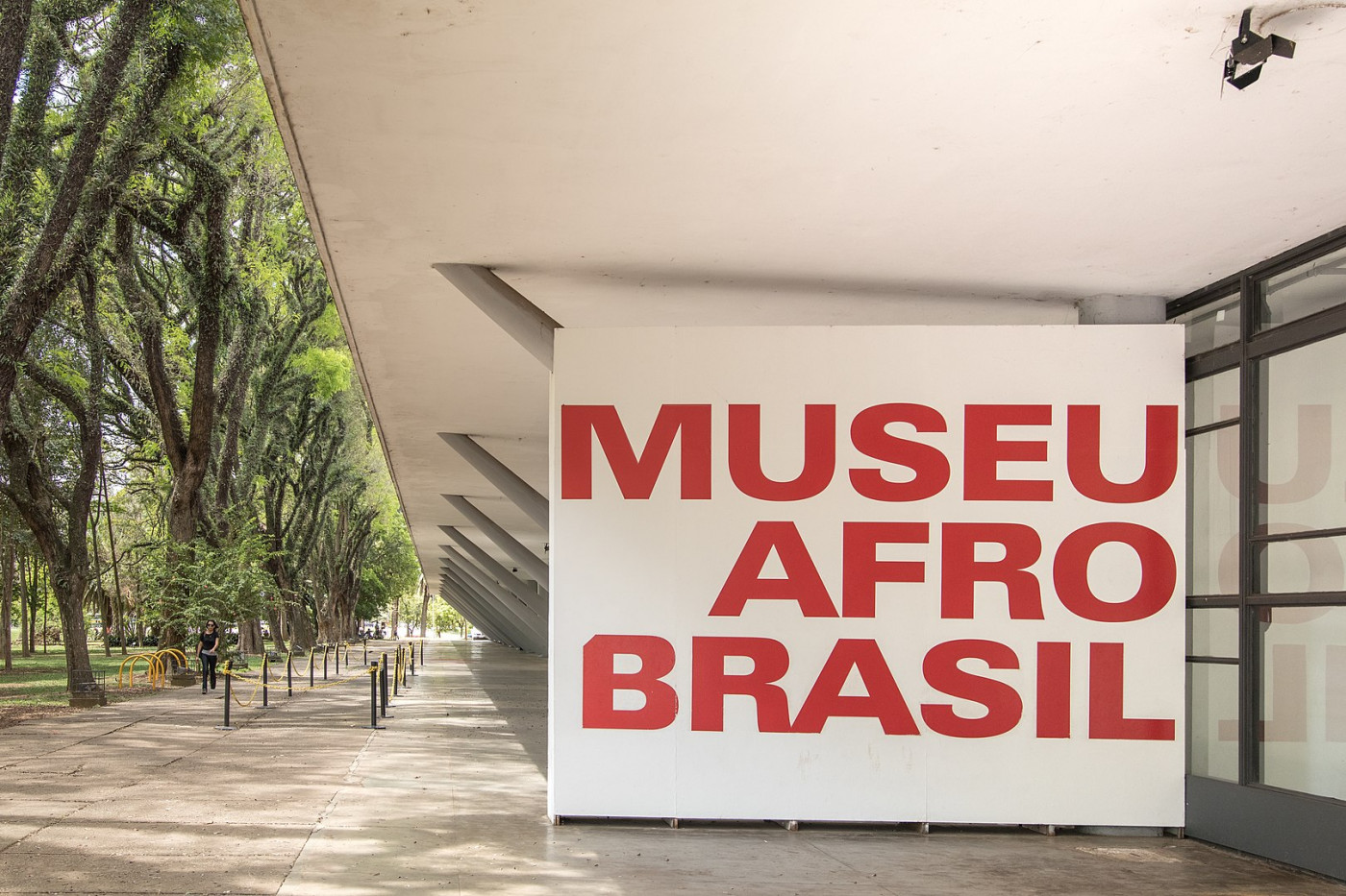 Fachada do Museu Afro, que fica no Paruque Ibirapuera,