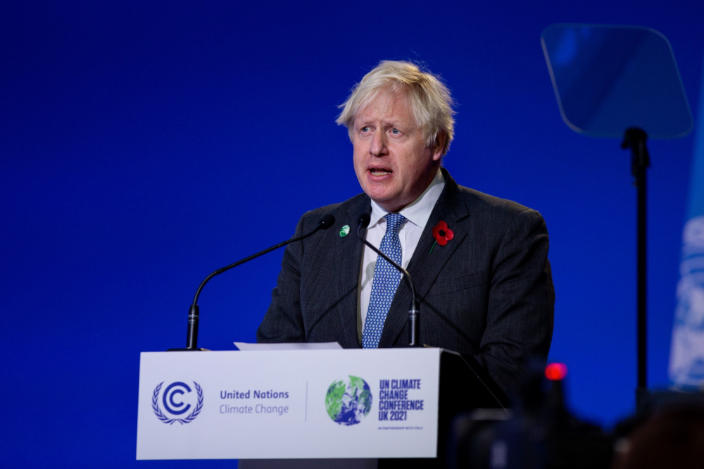 Boris Johnson fala na COP26