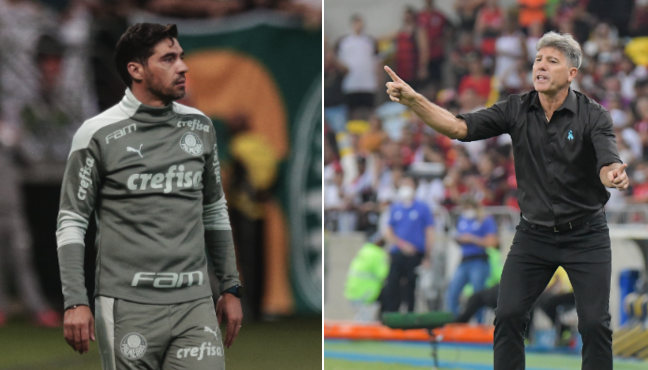 Abel Ferreira e Renato Gaúcho se encontraram na final da Libertadores entre Palmeiras e Flamengo