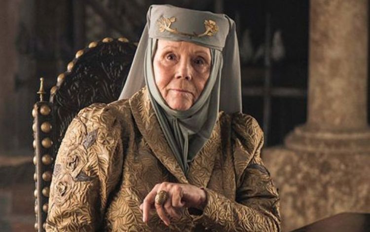 Diana Rigg como Lady Olenna Tyrell em Game of Thrones