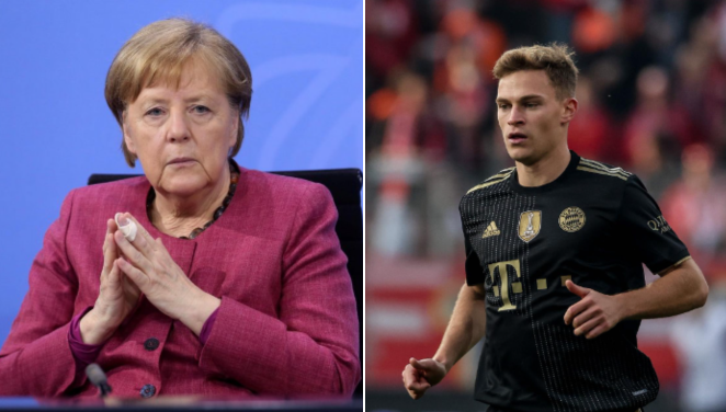 Angela Merkel criticou Joshua Kimmich, do Bayern de Munique, por não tomar vacina contra a Covid-19