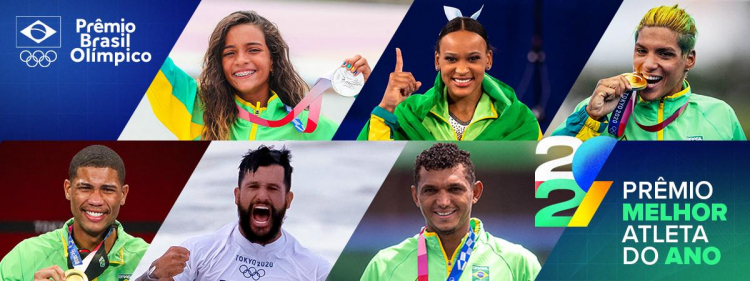 Ana Marcela, Rayssa Leal e Rebeca Andrade (feminino), além de Italo Ferreira, Isaquias Queiroz e Hebert Conceição (masculino) estão na briga do Prêmio Brasil Olímpico