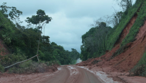 estrada interditada após chuvas na bahia