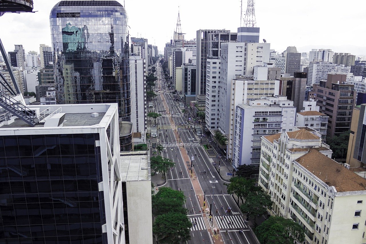 imagem aérea da avenida paulista
