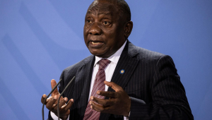Cyril Ramaphosa; presidente da África do Sul