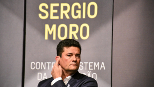 Ex-ministro da Justiça, Sergio Moro, durante lançamento de seu livro