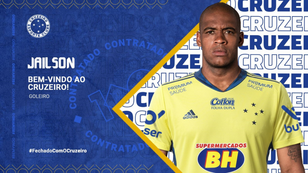 Jailson é o novo reforço do Cruzeiro para a temporada 2022
