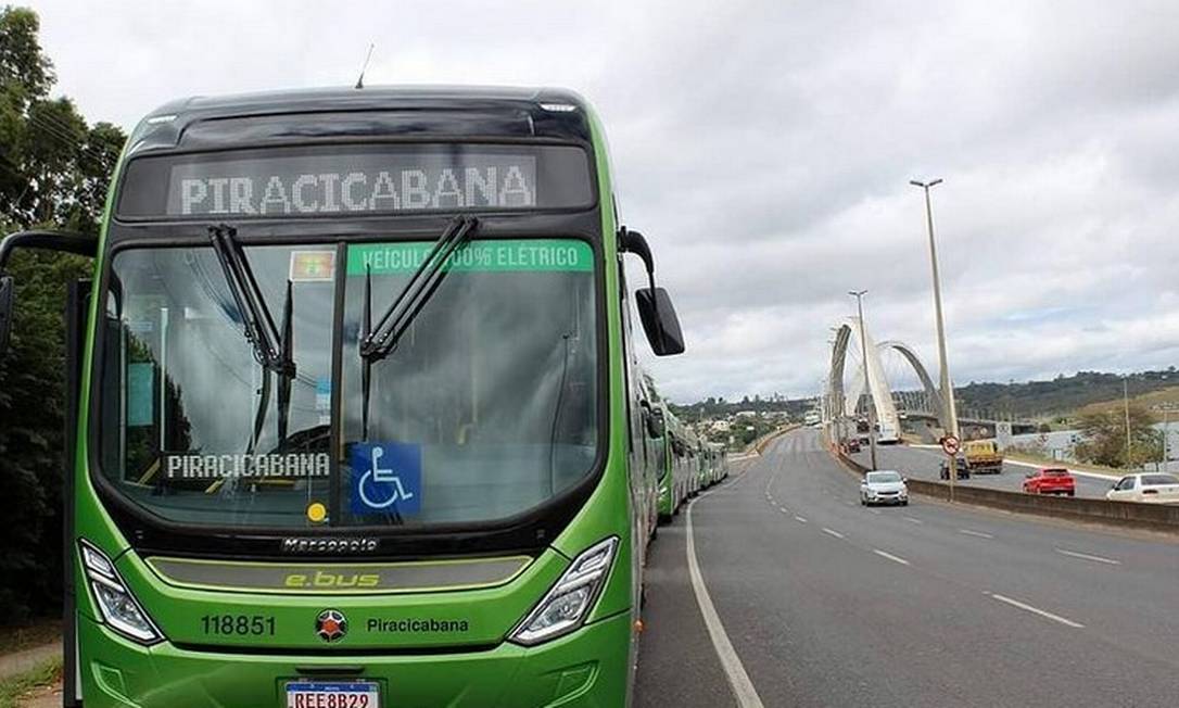 Ônibus da empresa Piracicabana que circula em Brasília