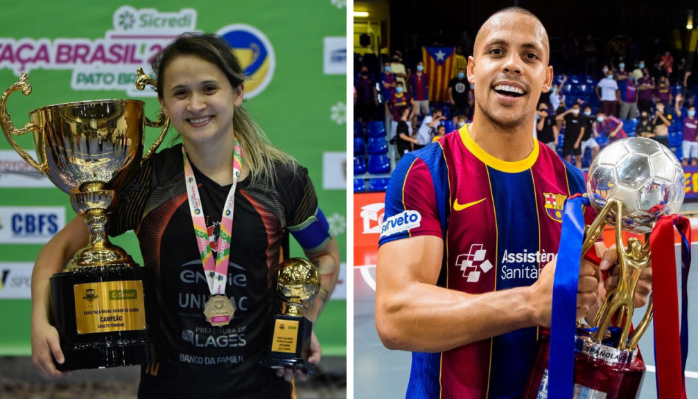 Futsal: Amandinha e Ferrão repetem dobradinha como melhores do mundo