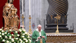 O Papa Francisco em cerimónia no Vaticano