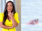 Apresentadora do SBT Rio e cena de casal fazendo sexo na praia