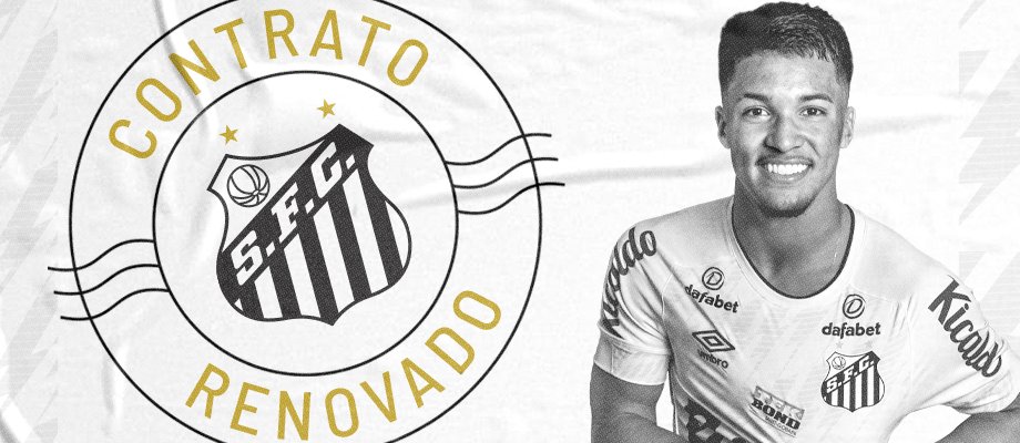 Santos renova contrato com artilheiro da base 