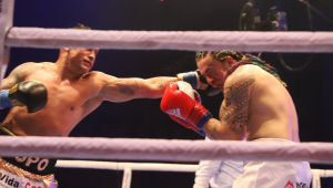 O humorista Whindersson Nunes e o ex-boxeador Popó fizeram a luta principal do evento Fight Music Show