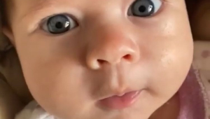 Bebê viraliza após dizer bom dia no TikTok