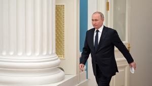 Vladimir Putin no Kremlin, o palácio presidencial russo