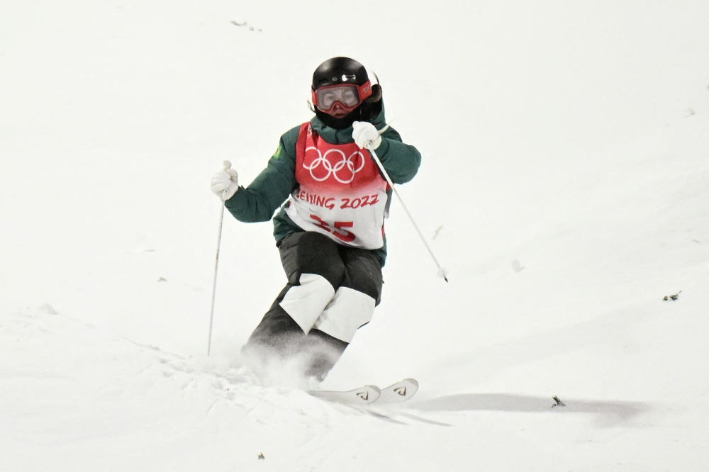 Sabrina Cass ficou na 21ª posição e ainda sonha com uma vaga na final do esqui nas Olimpíadas de Pequim
