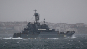 Navio russo no mar negro