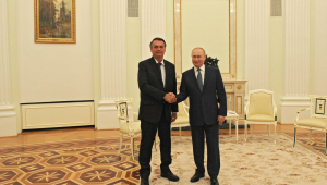 Bolsonaro e Putin no Kremlin