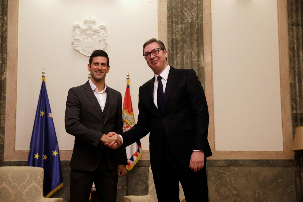 Novak Djokovic se encontrou com o presidente da Sérvia após ser deportado da Austrália