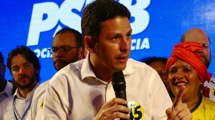 O presidente do PSDB, Bruno Araújo, nas prévias do Partido