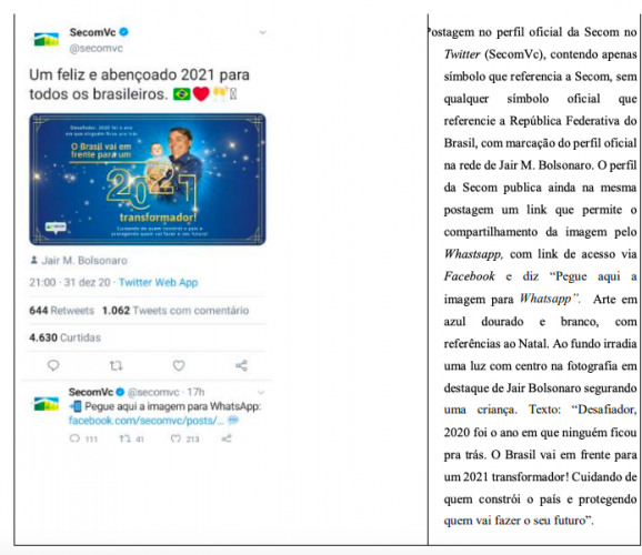 Imagens do processo impetrado pelo MPF