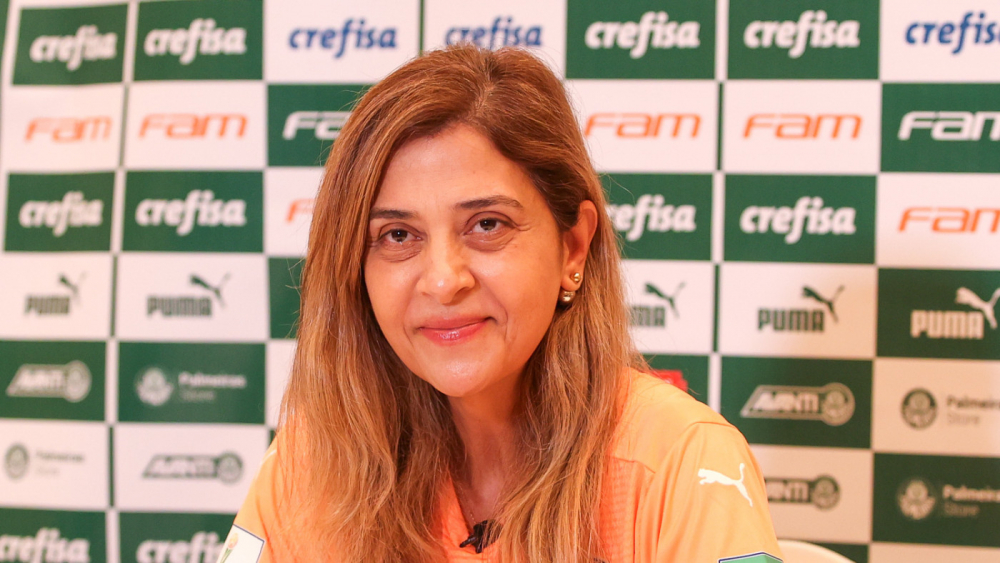 Leila Pereira concedeu entrevista coletiva antes de Palmeiras x Chelsea