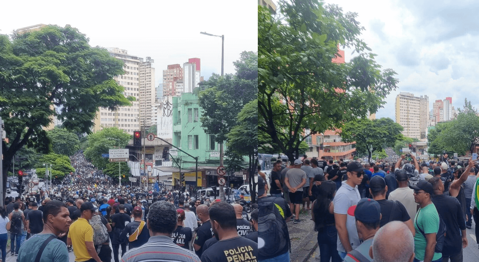 Protesto Policiais MG