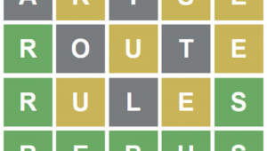 Jogo Wordle, um caça-palavras de cinco letras