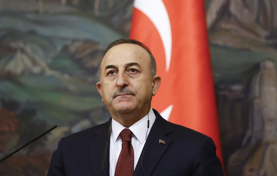 O ministro das Relações Exteriores da Turquia, Mevlut Cavusoglu