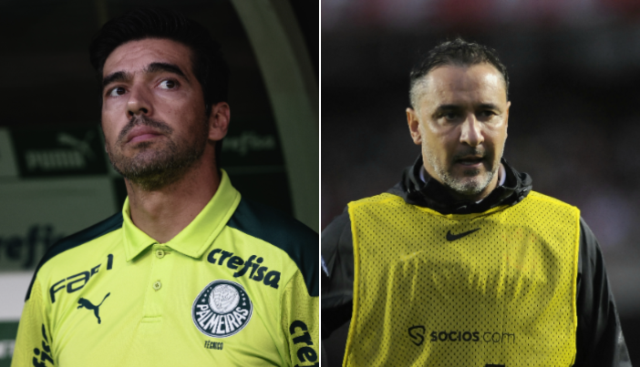 Abel Ferreira e Vitor Pereira vão se encontrar no clássico entre Palmeiras e Corinthians