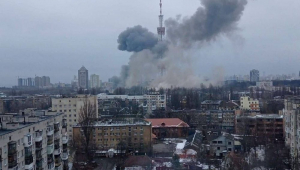 Ataque a torre de tv na ucrânia