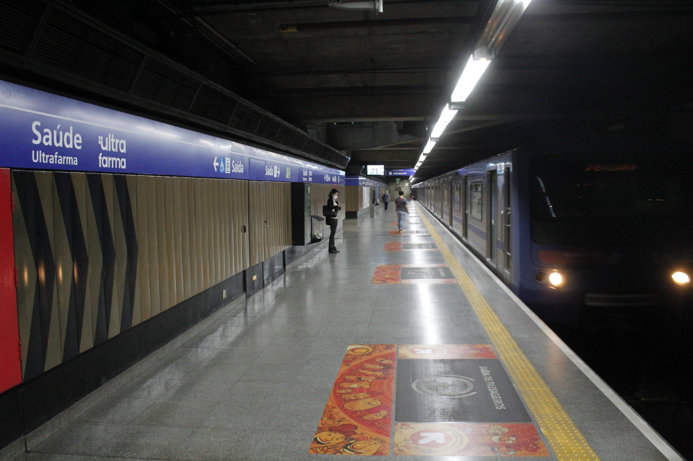 A estação Saúde da Linha 1-Azul do Metrô de São Paulo