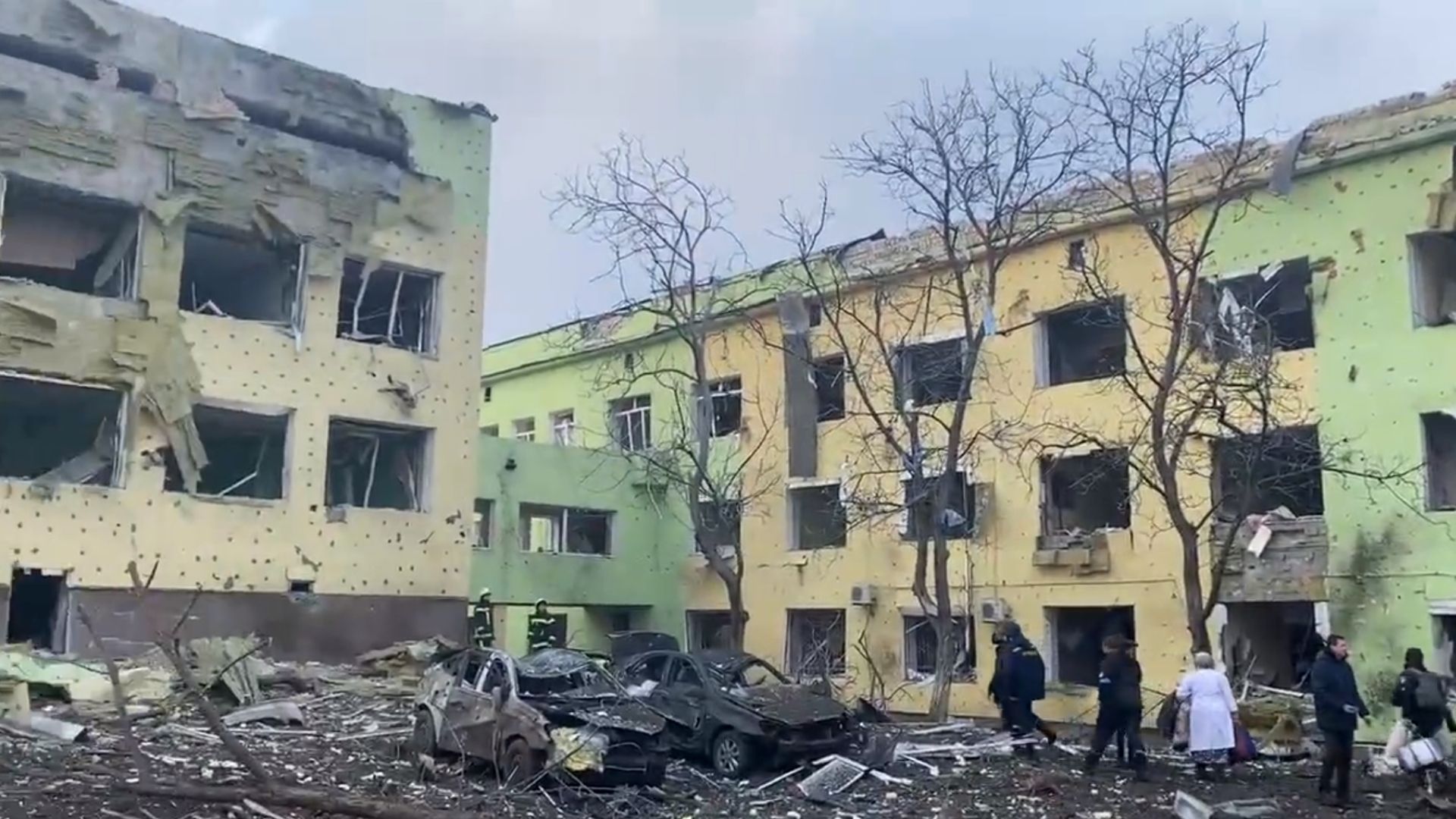 Hospital infantil bombardeado