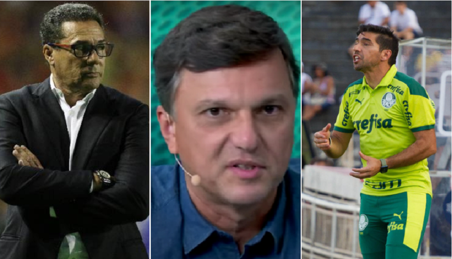 Mauro Cezar evitou comparar as trajetórias de Abel Ferreira e Vanerlei Luxemburgo no Palmeiras