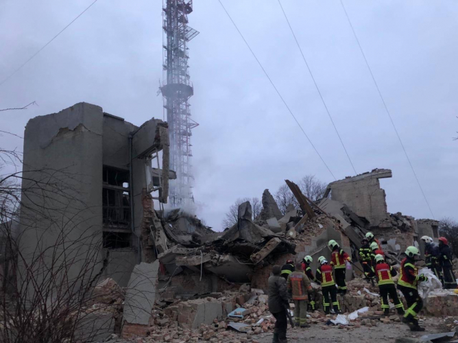 torre de tv em antopil, na ucrânia