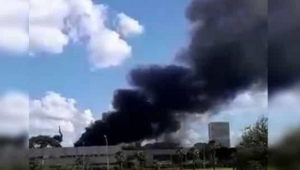 Trecho de vídeo com incêndio no Palácio do Planalto