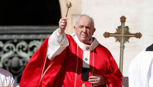 Papa Francisco no domingo de Ramos, 10/04/2022