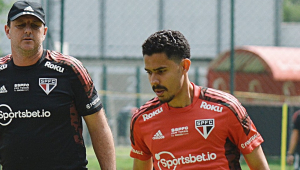 André Andeerson fazendo o primeiro treino no São Paulo