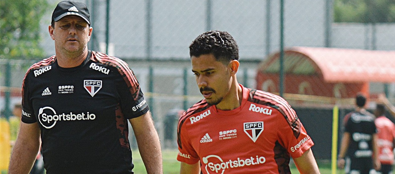 André Andeerson fazendo o primeiro treino no São Paulo