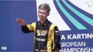 Artem Severiukhin perdeu a licença para competir no kart após fazer gesto nazista em pódio