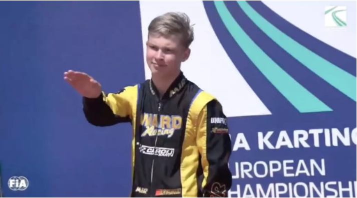 Artem Severiukhin perdeu a licença para competir no kart após fazer gesto nazista em pódio