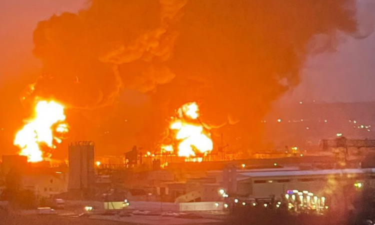 VÍDEOS: veja imagens do ataque da Ucrânia a um depósito de petróleo na Rússia 13 design sem nome 2