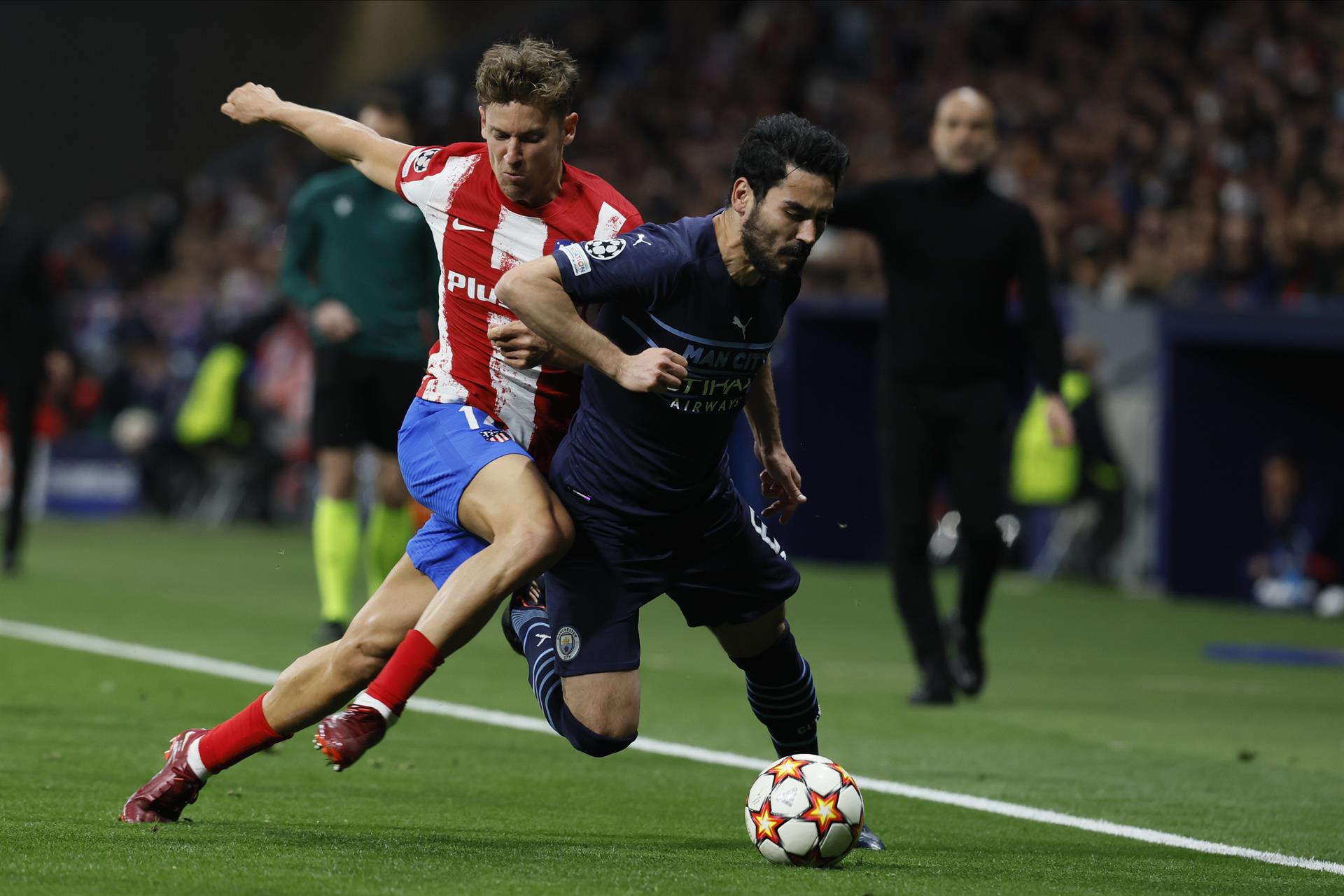 O Manchester City segurou o Atlético de Madrid e passou para a semifinal da Liga dos Campeões