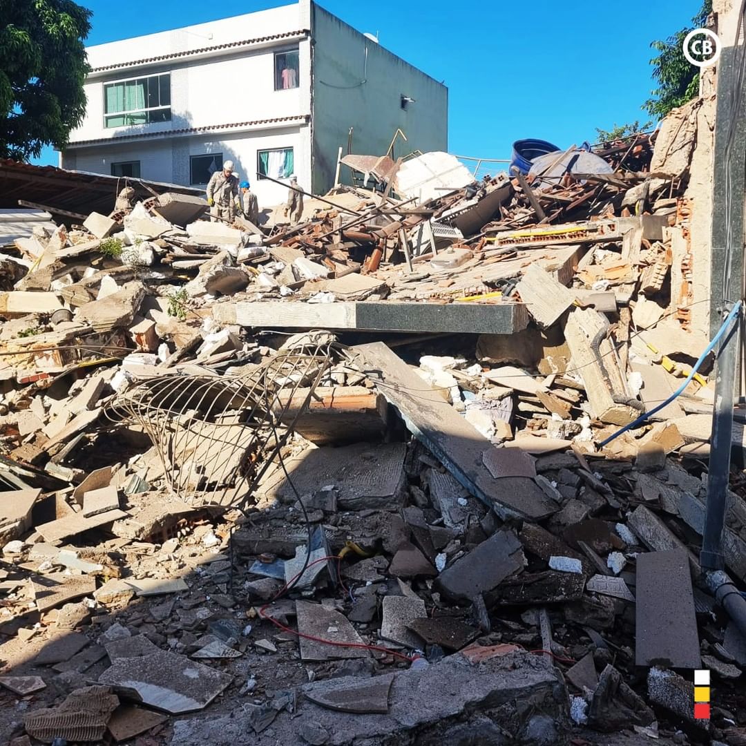 Prédio desaba Espírito Santo Corpo de Bombeiros